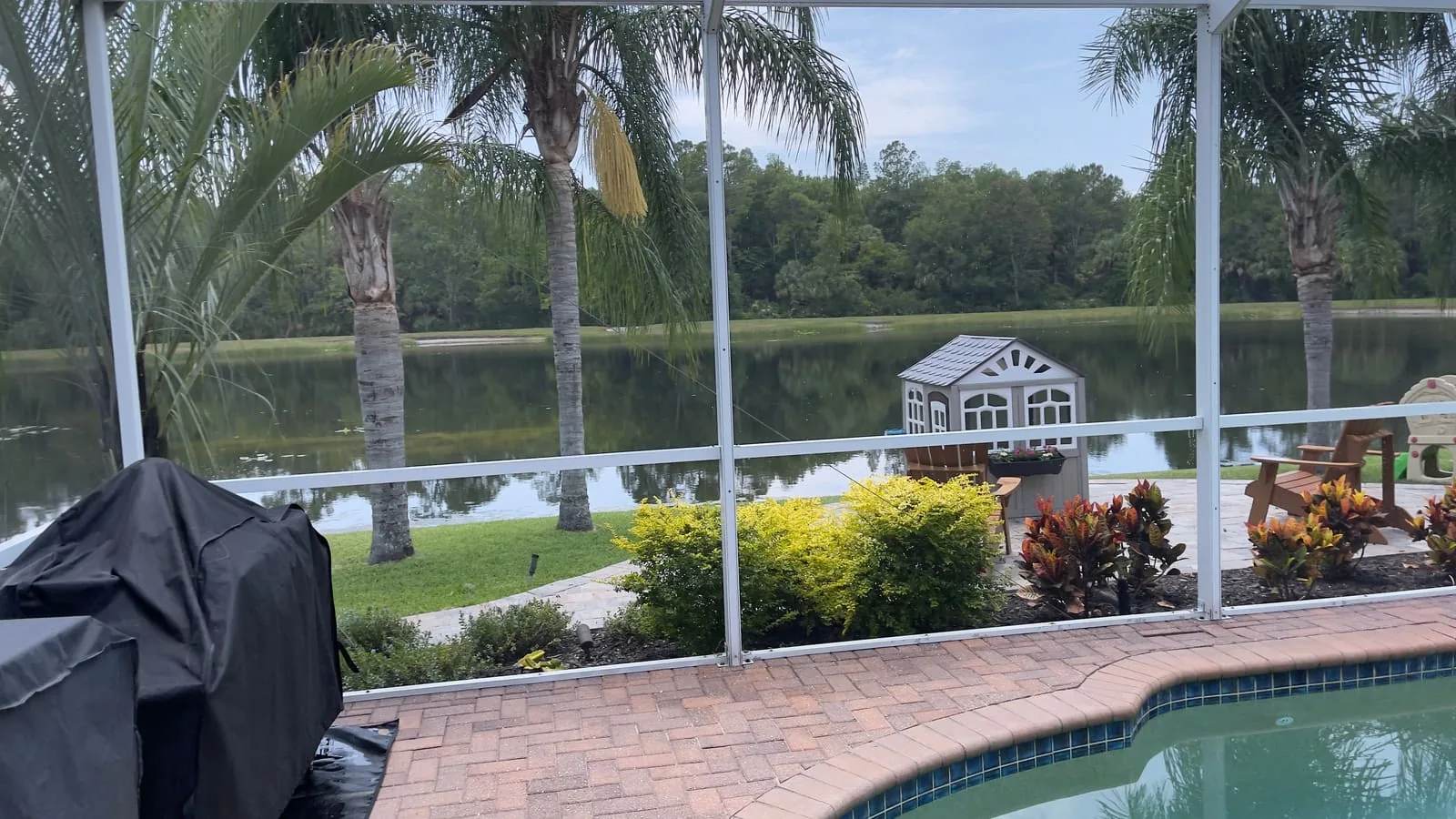 Screen enclosure cleaning result in Tampa